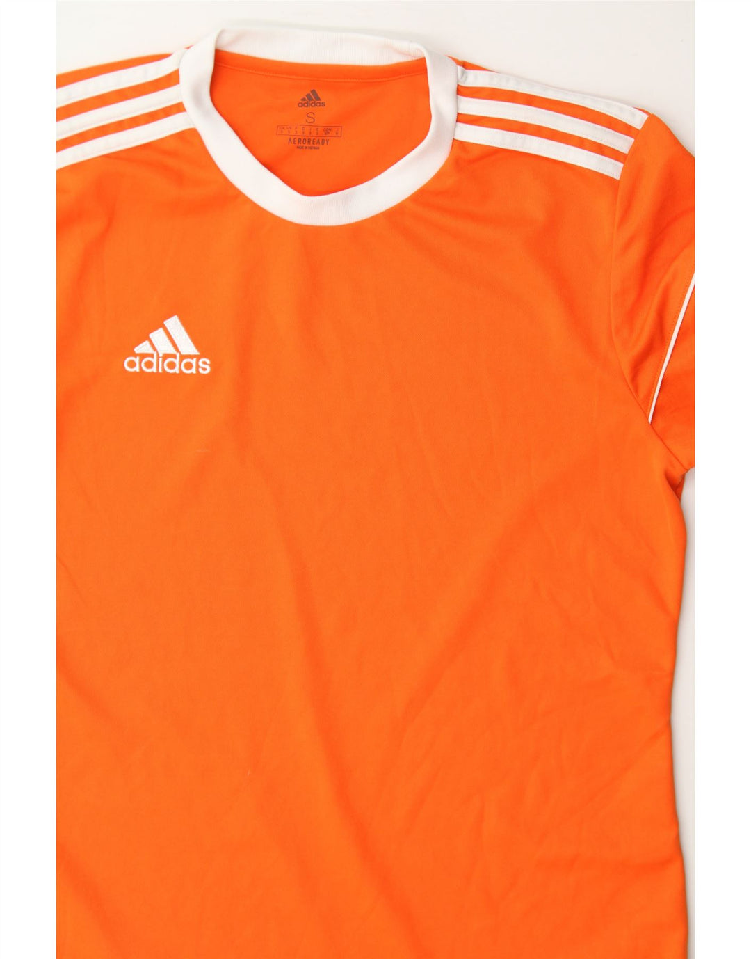 ADIDAS Mens Aeroready T-Shirt Top Small Orange Vintage Adidas and Second-Hand Adidas from Messina Hembry 