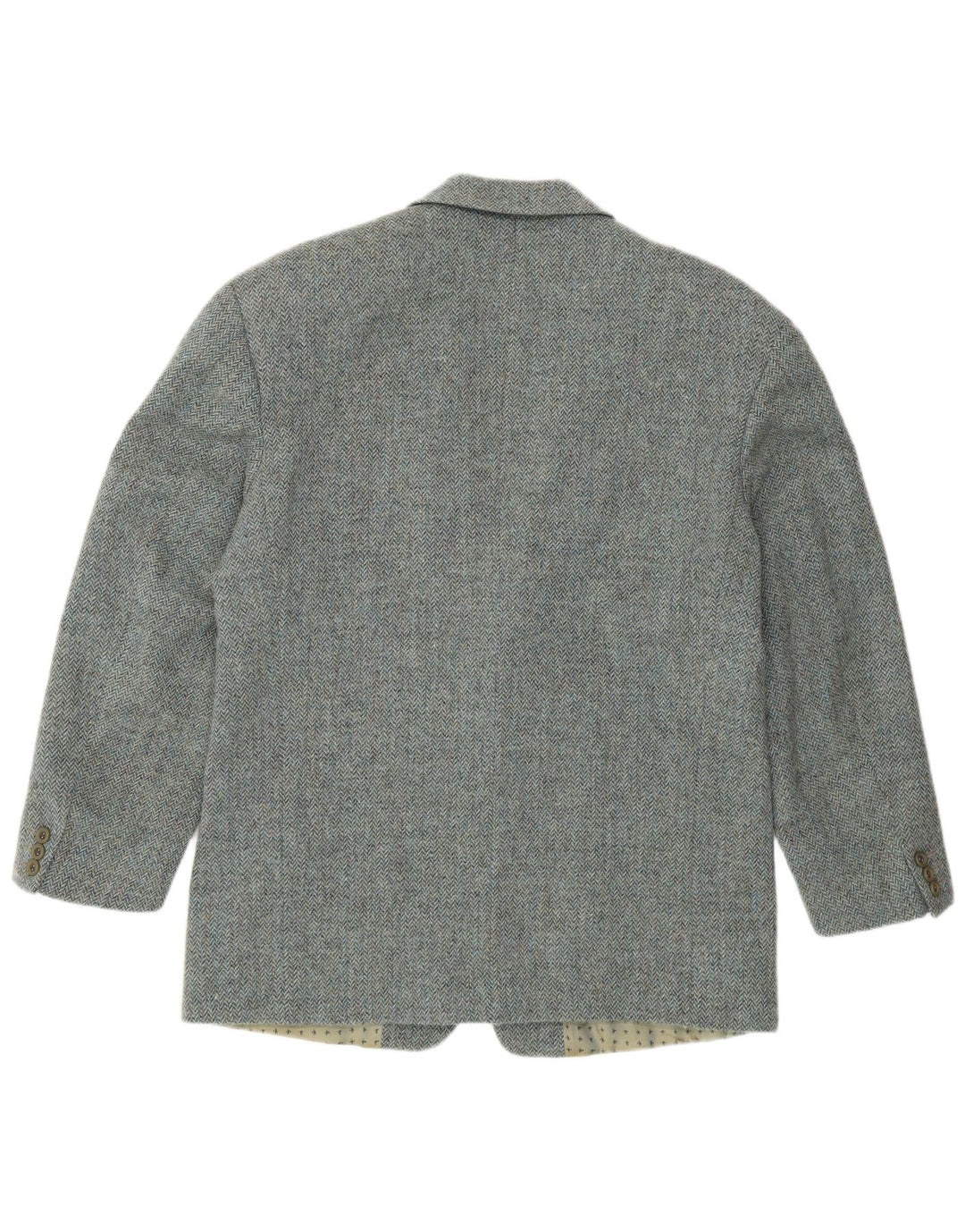 Męska marynarka zapinana na 2 guziki HUGO BOSS IT 52 XL Niebieska nowa wełna w jodełkę