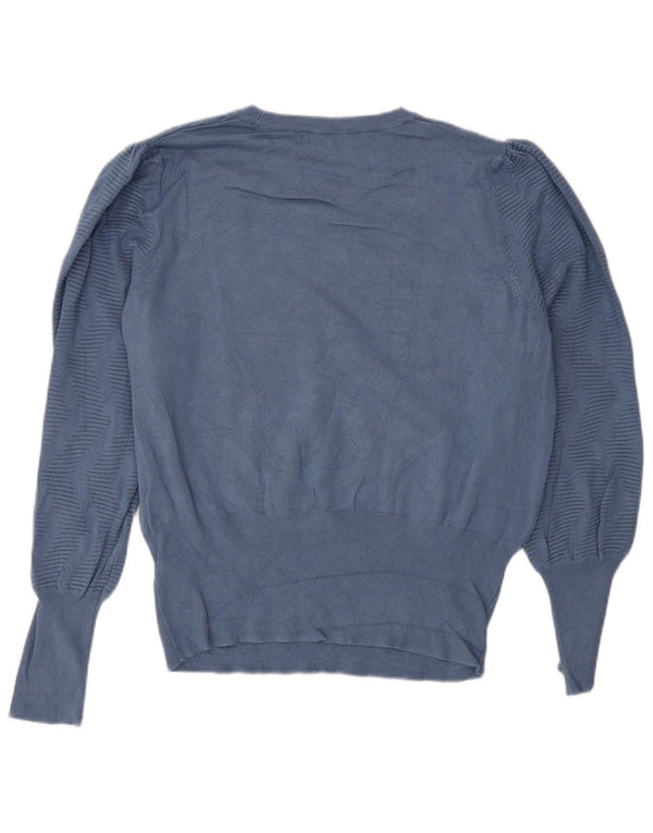Marks & Spencer Damski sweter z okrągłym dekoltem, UK 16, duży niebieski