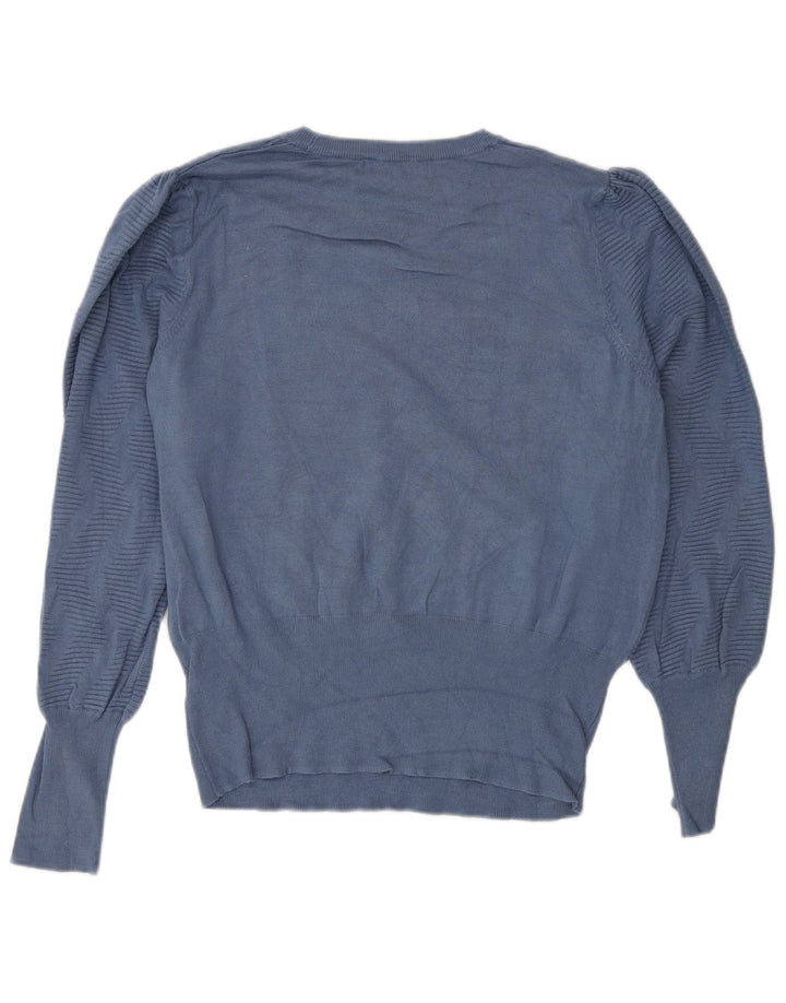 Marks & Spencer Damski sweter z okrągłym dekoltem, UK 16, duży niebieski