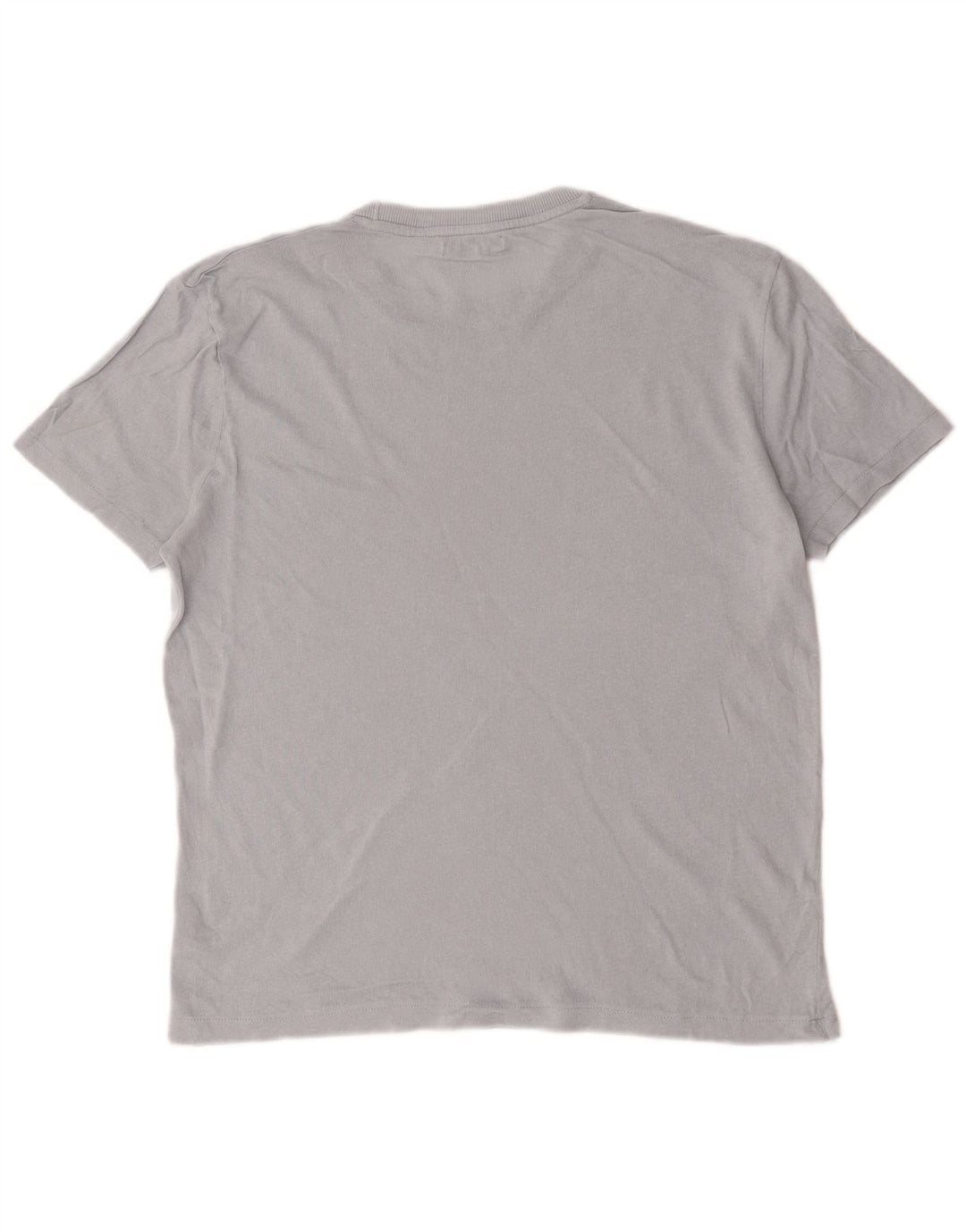 T-shirt męski Zara Top, średnioszary, bawełniany