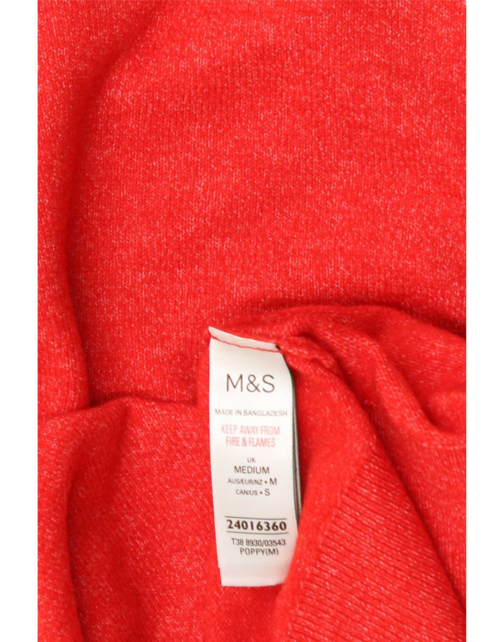 Marks & Spencer Damski sweter z golfem UK 14, średni pomarańczowy