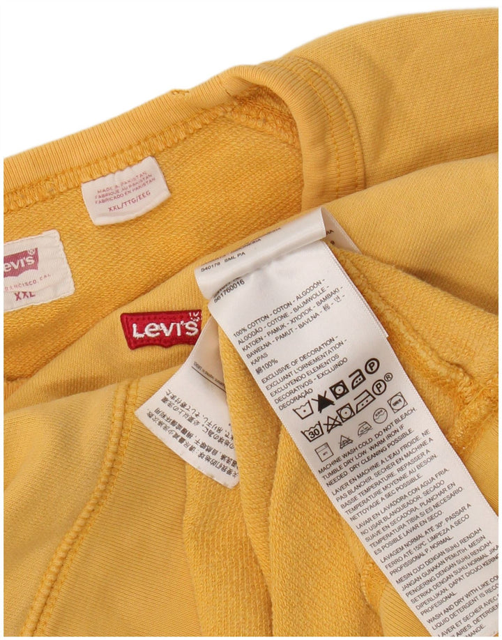 Damska bluza oversize Levi's UK 20 2XL Żółta bawełna