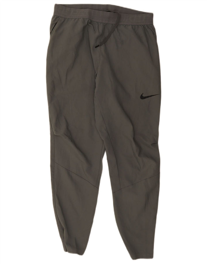 Męskie spodnie dresowe Nike Dri Fit, średnioszary, poliestrowy