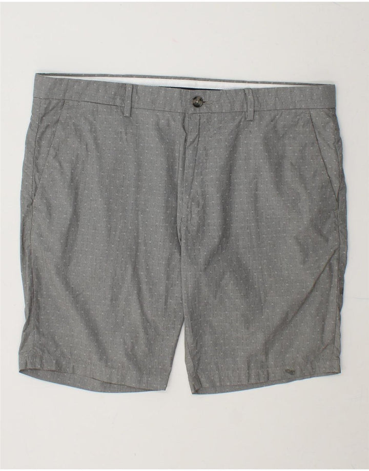 MARKS & SPENCER Mens Chino Shorts W38 XL Grey Spotted Cotton Vintage Marks & Spencer and Second-Hand Marks & Spencer from Messina Hembry 