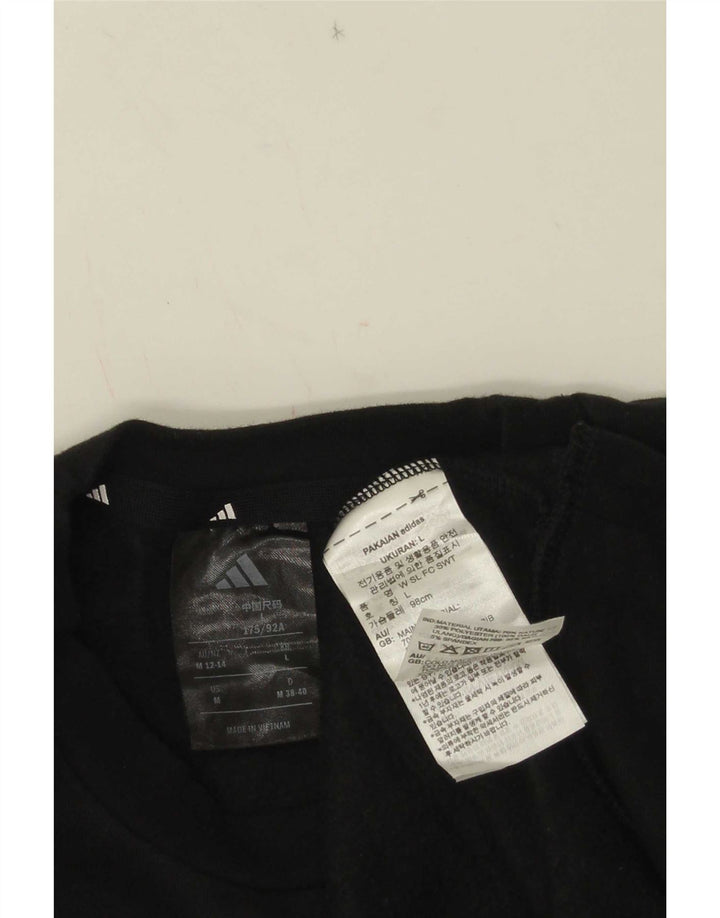 Damska bluza Adidas Crop Oversized Sweter UK 12/14 Średnia czarna bawełna
