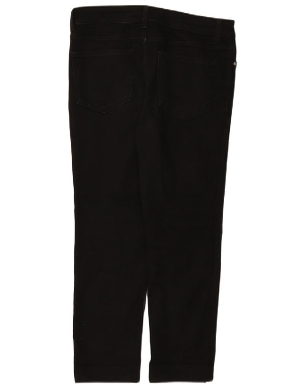 Marks & Spencer Damskie The Sienna Cropped Jeans UK 12 Medium W32 L25 Czarny