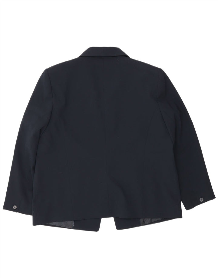 Damska marynarka zapinana na 1 guzik John Lewis, UK 18 XL, granatowa, poliestrowa