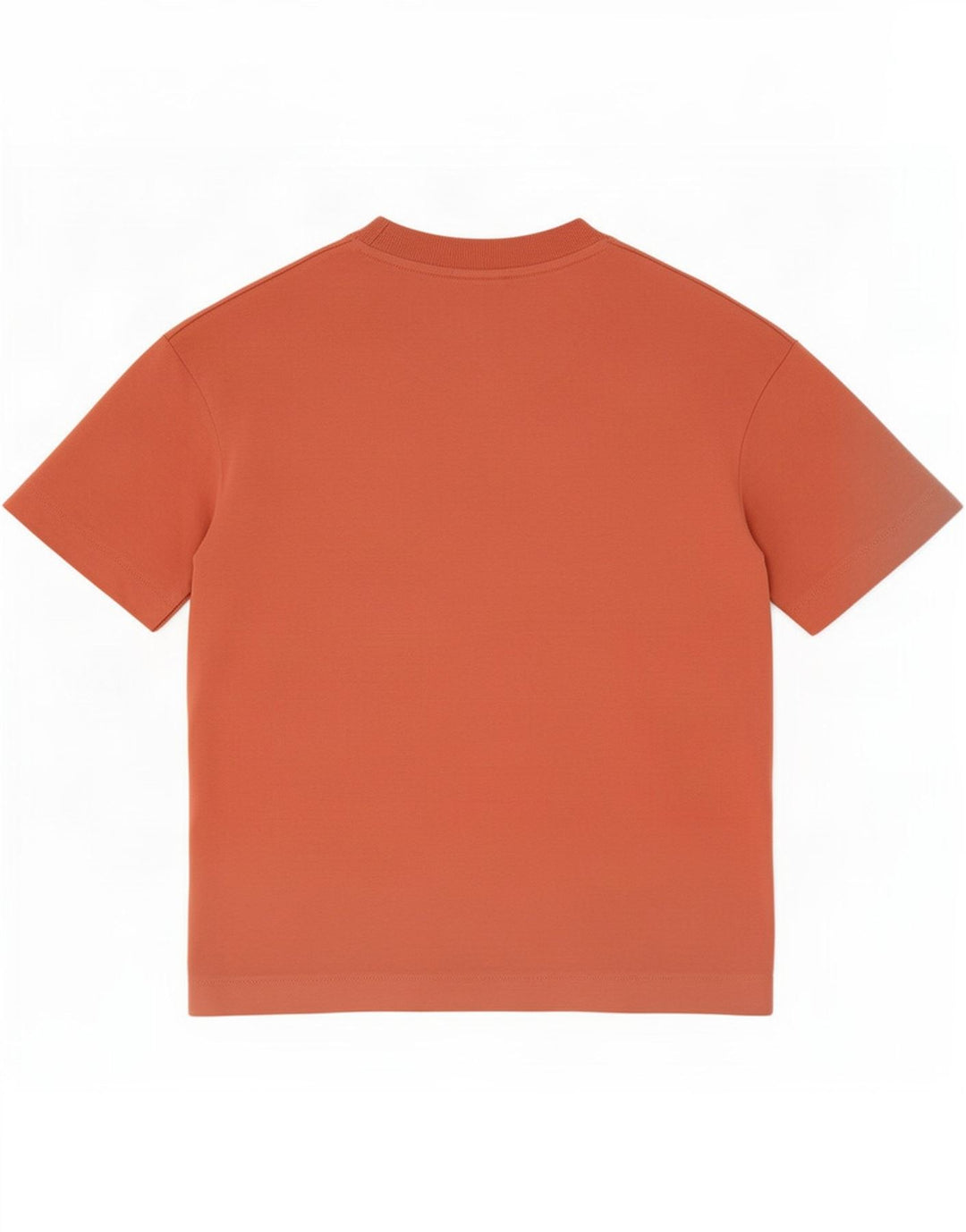 T-shirt męski Zara Top, średni, pomarańczowy, bawełniany