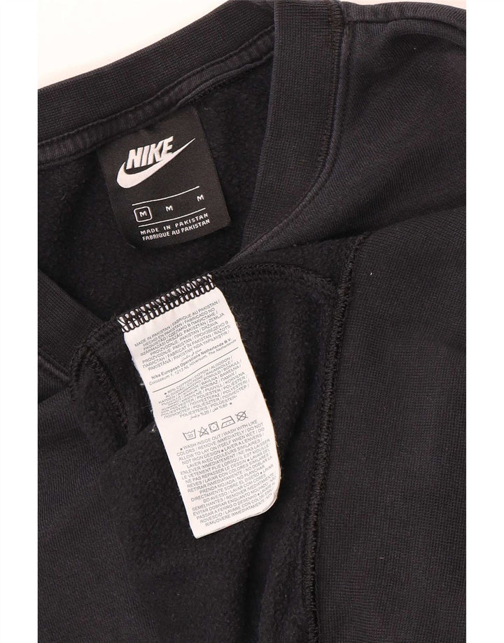 Damska bluza dresowa Nike Crop Oversize UK 14, średnia czarna bawełna