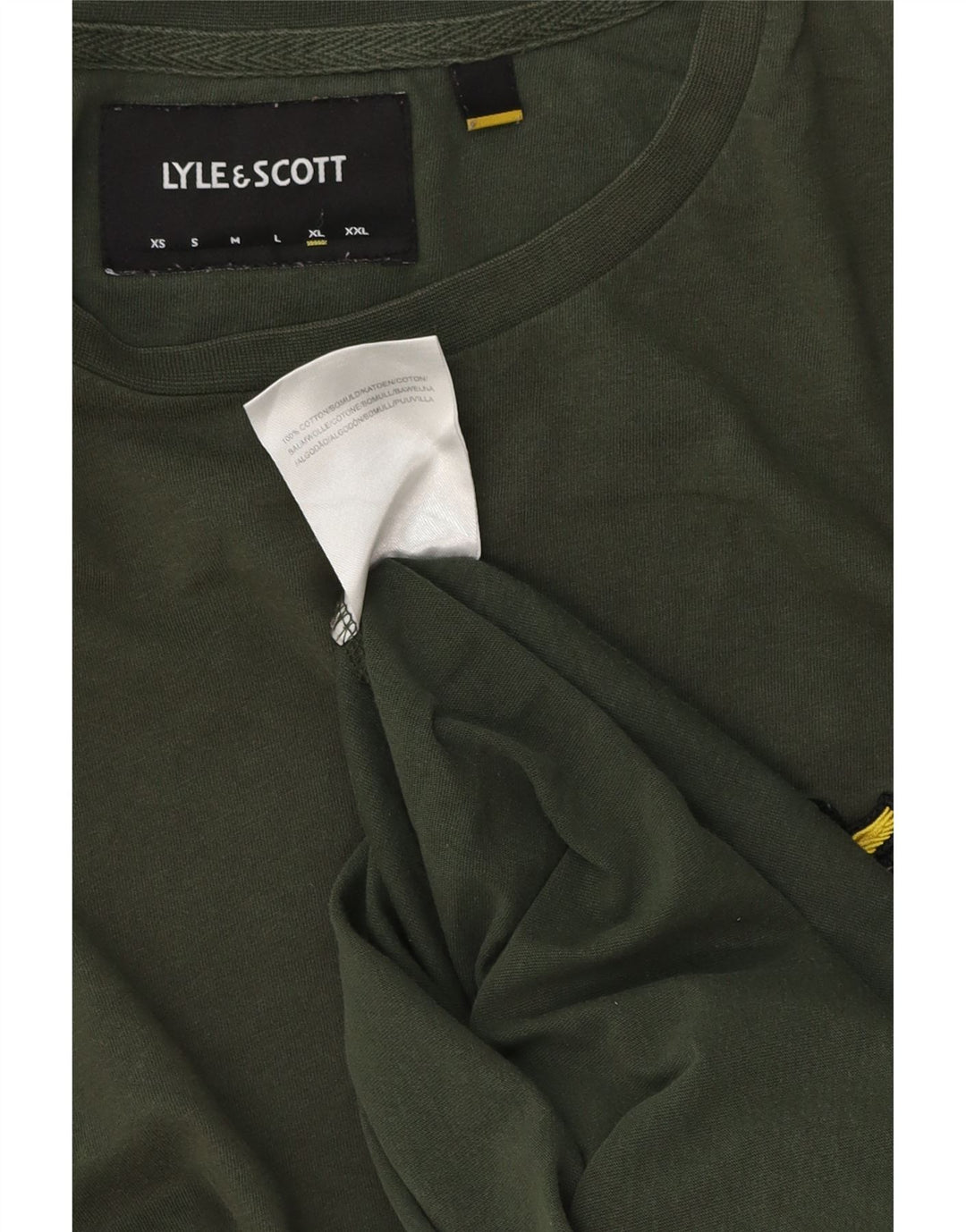 T-shirt męski Lyle & Scott, bawełniany, XL, khaki