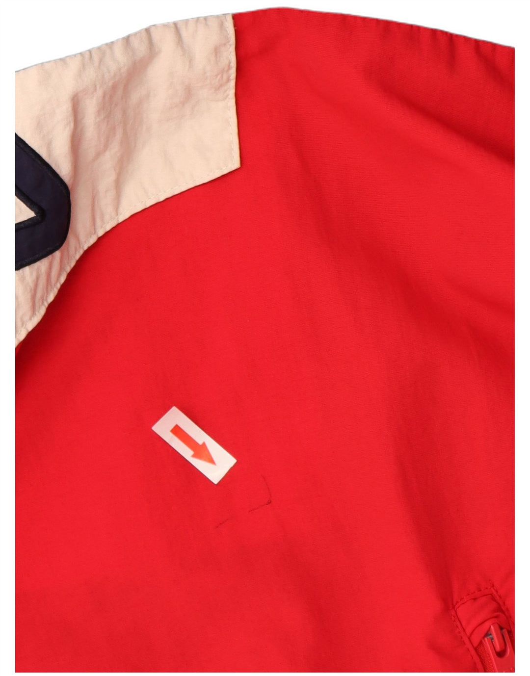 Męska kurtka Anorak z kapturem FILA UK 40, duża granatowa, z blokami kolorów