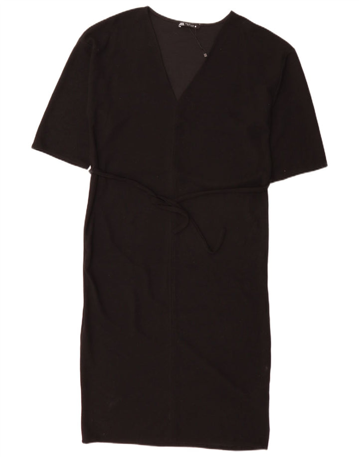 Damska sukienka maxi typu oversize Zara UK 10, mała, czarna, z poliestru