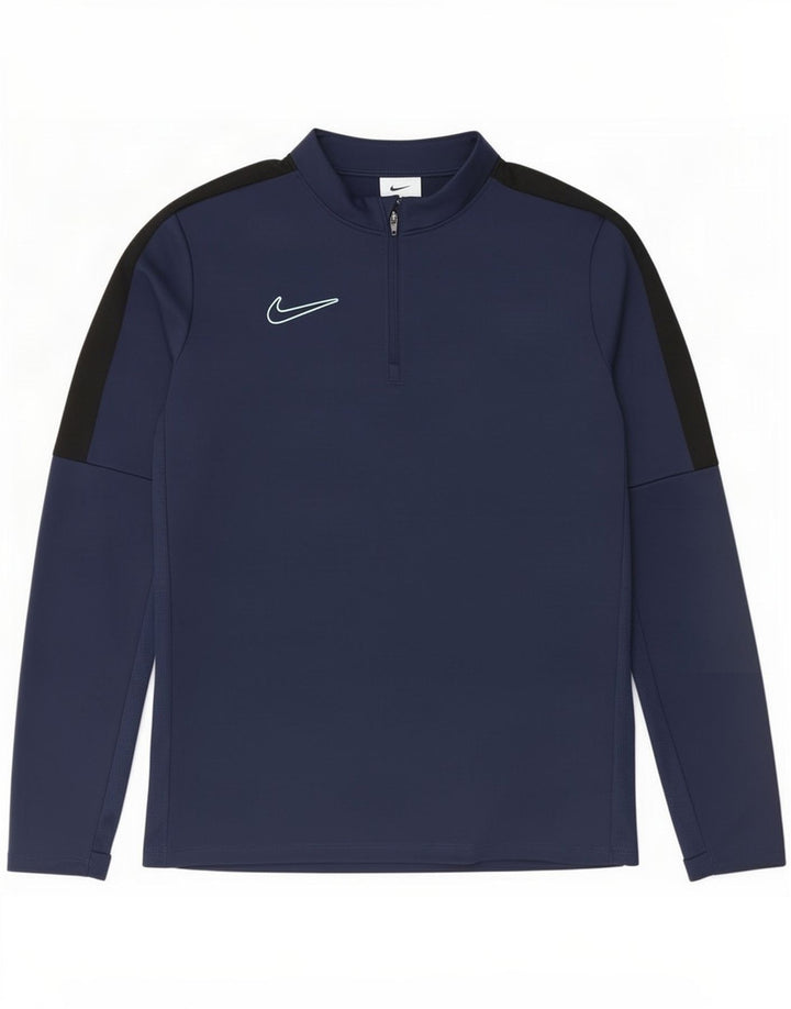 Chłopięcy dres Nike Dri Fit z pulowerem, rozmiar 6-7 lat, duży, granatowy