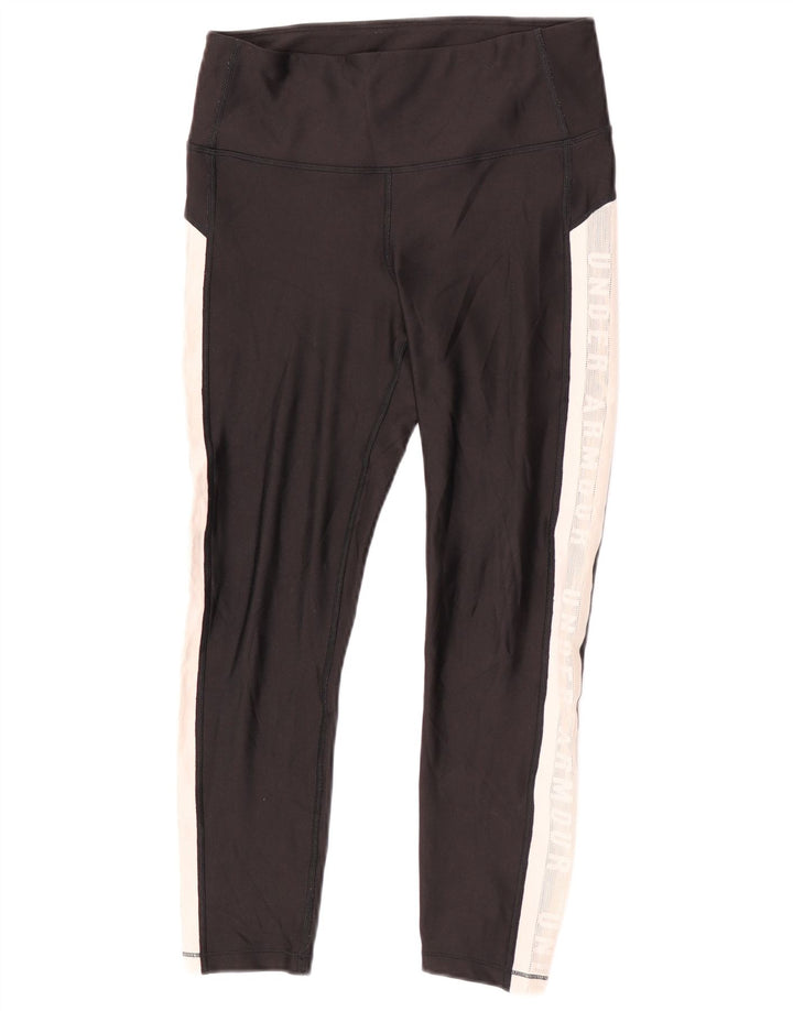 Damskie legginsy Under Armour Graphic Capri UK 12 w kolorze średniej czerni