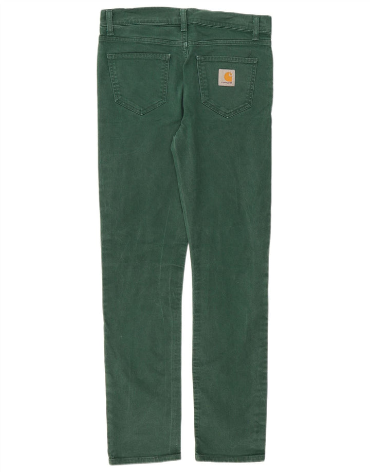 Męskie jeansy Carhartt W30 L32 Zielone bawełniane