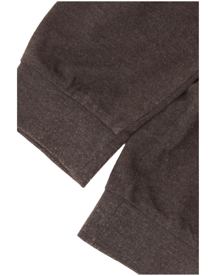 Męska koszulka polo Fila z długim rękawem 2XL, szara bawełna