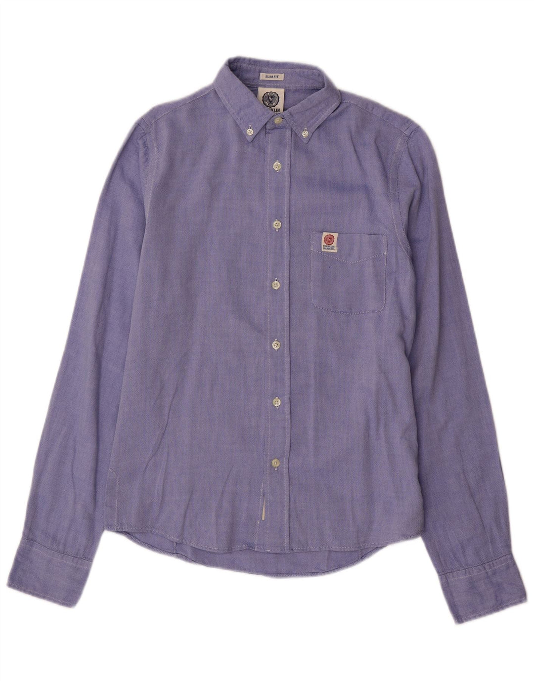 Koszula męska slim fit FRANKLIN MARSHALL, mała niebieska