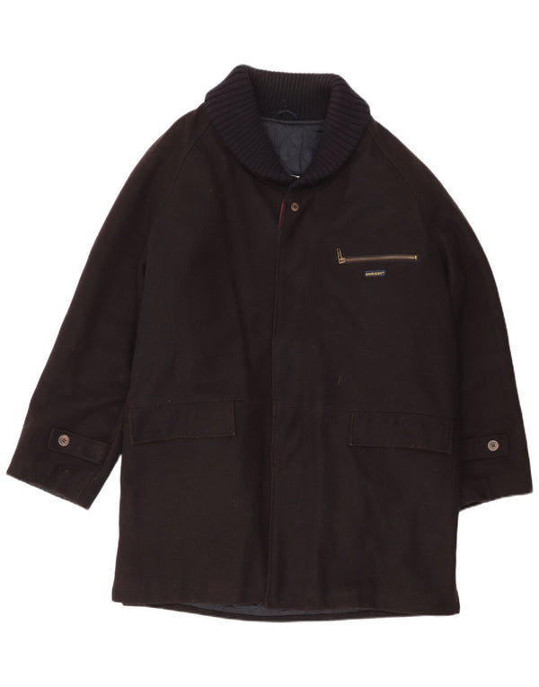 Płaszcz męski Vintage UK 42 XL Czarna wiskoza
