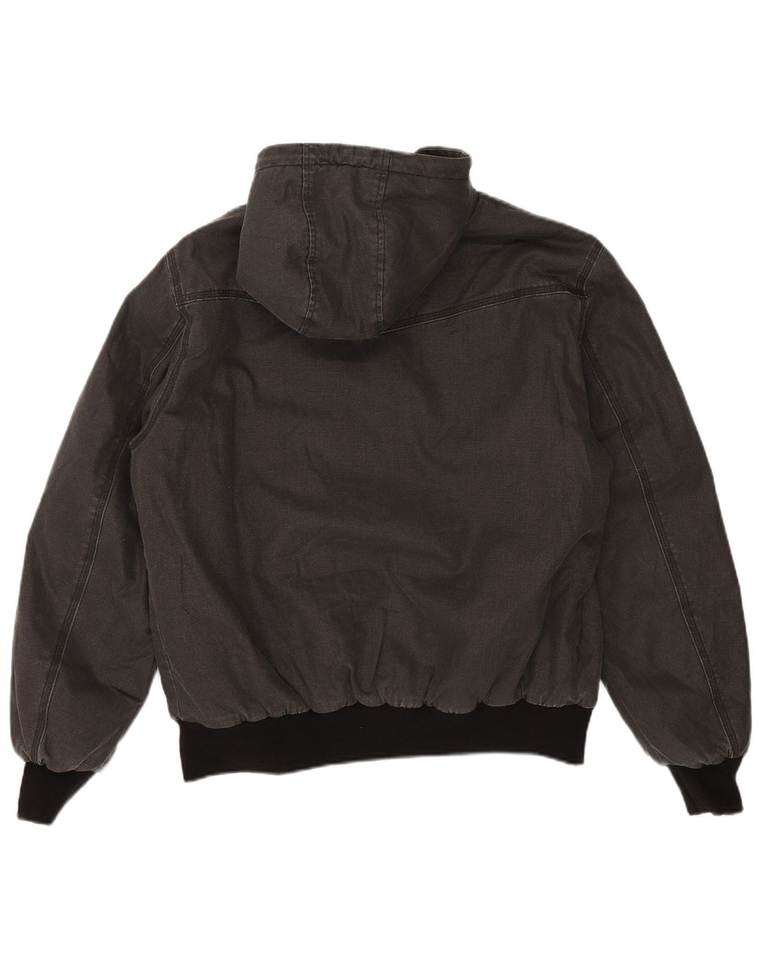 SUPERDRY Męska kurtka Sherpa z kapturem UK 42 XL, szara bawełna