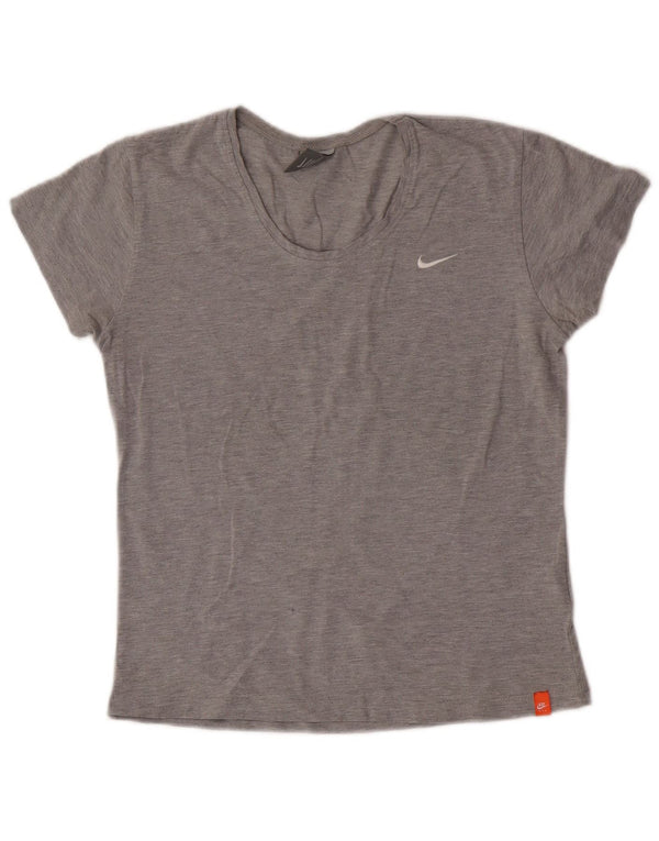 T-shirt damski Nike Top UK 10/12 Średni szary, bawełniany