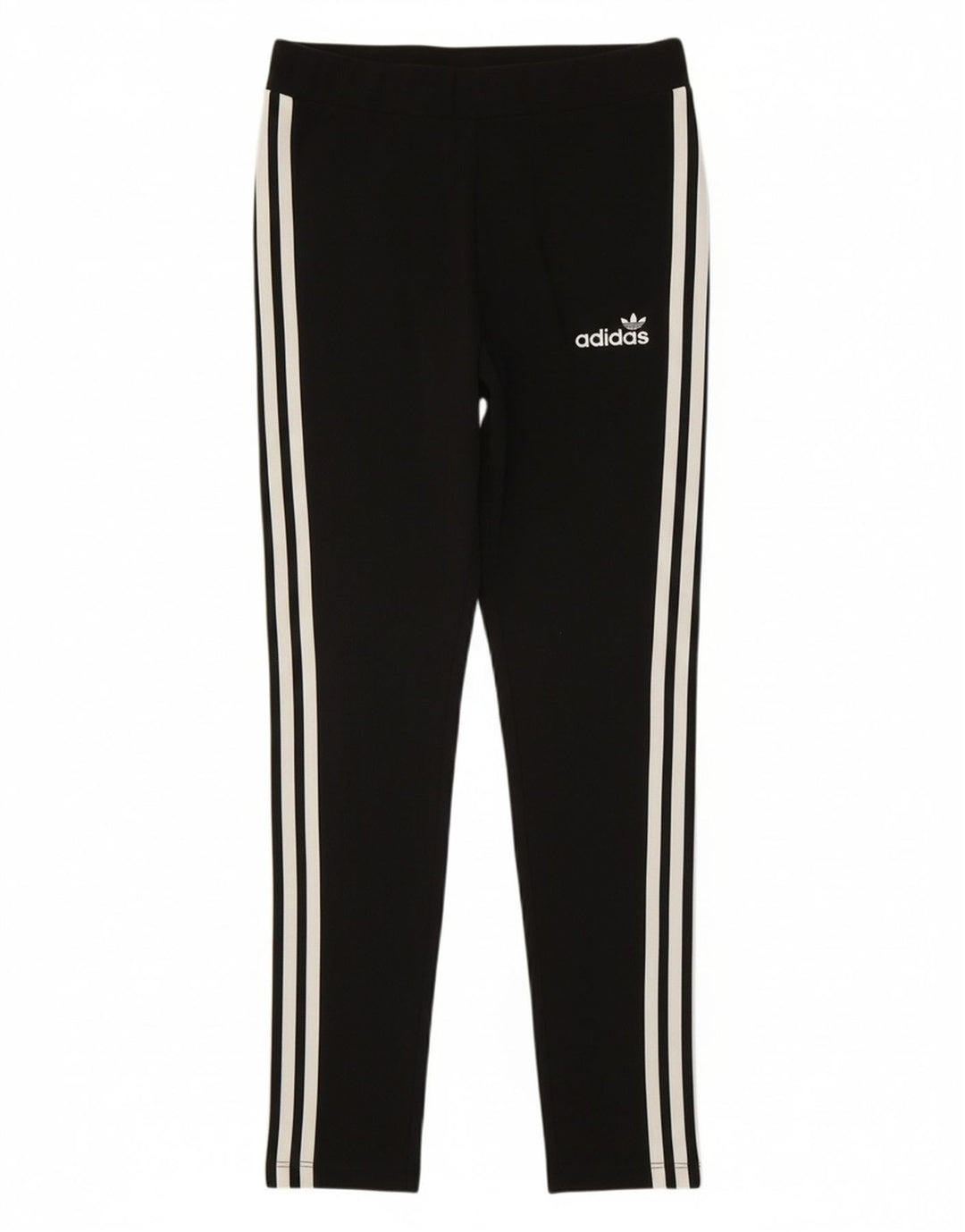 ADIDAS Womens Leggings UK 14 Large  Black Cotton