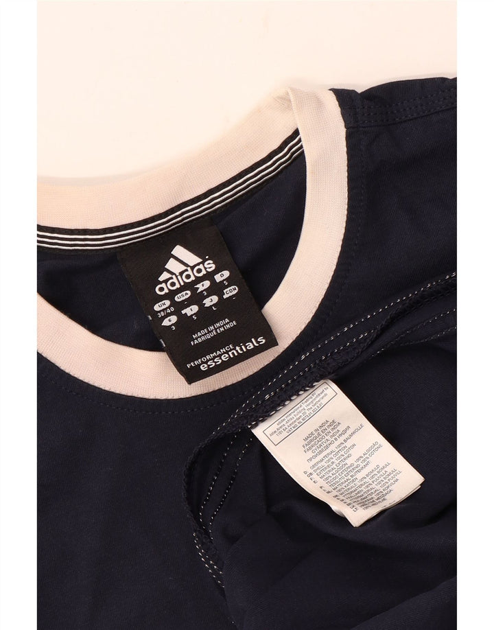 Koszulka męska Adidas Top UK 38/40 Średni granatowy bawełniany