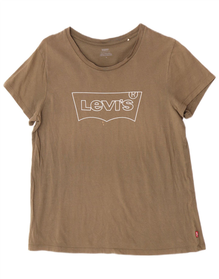 Damska koszulka z grafiką Levi's Top UK 14 Medium Khaki