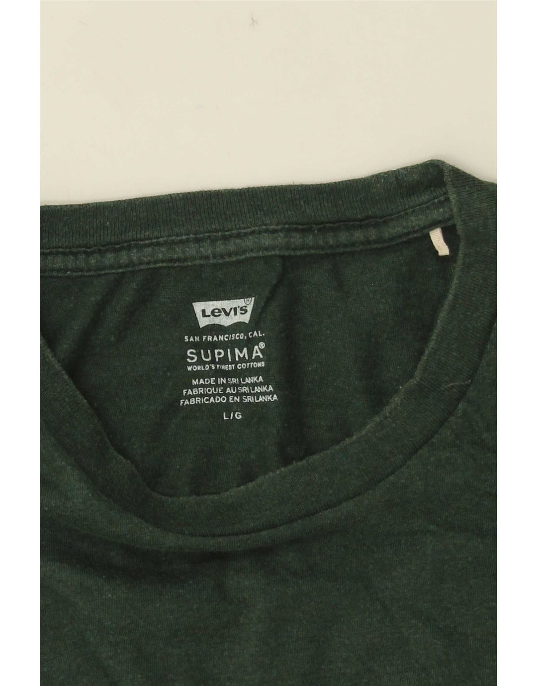 Męski T-shirt Levi's, duży, zielony