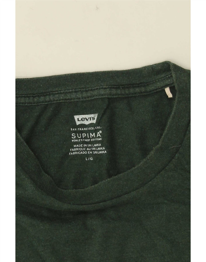 Męski T-shirt Levi's, duży, zielony