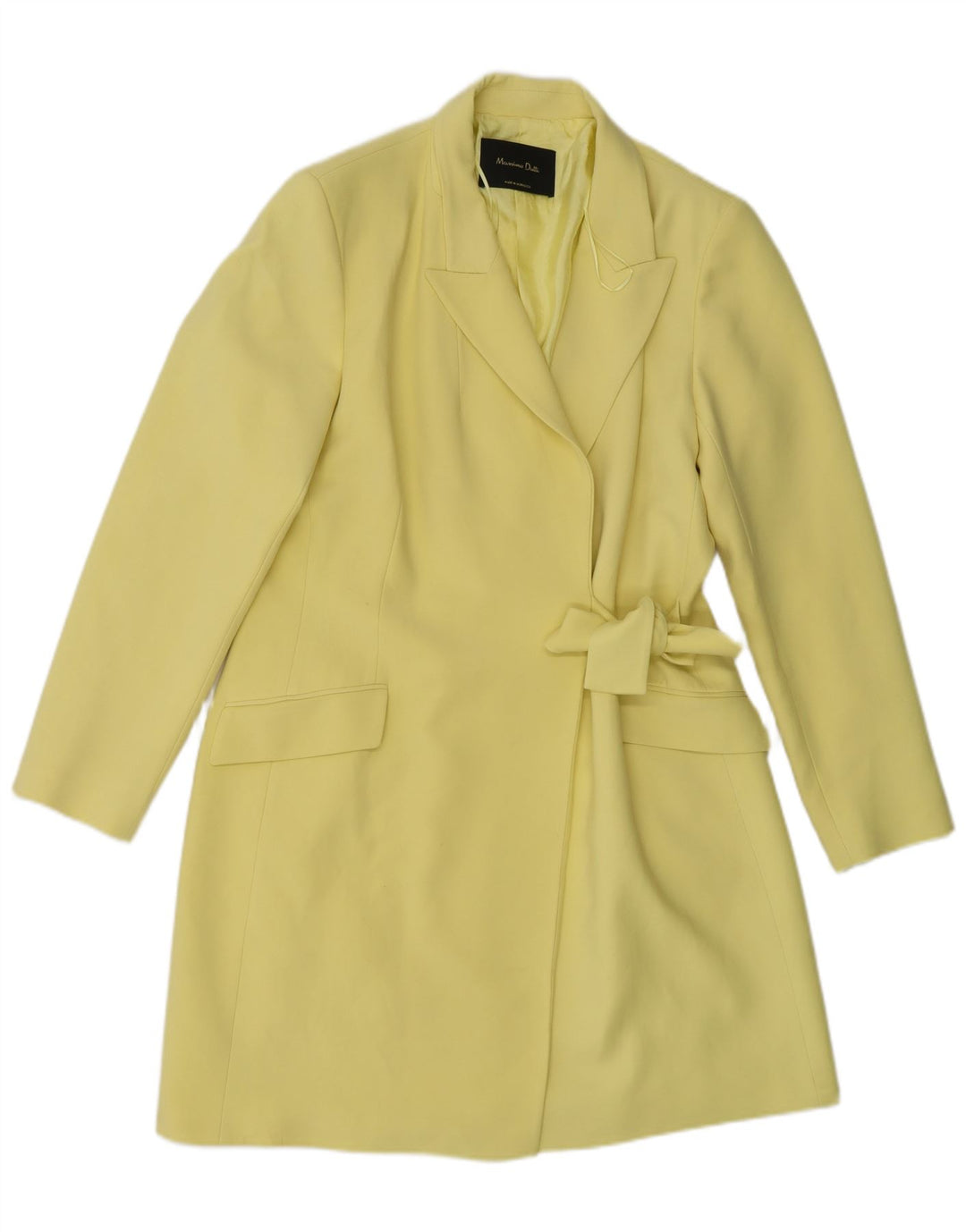 Płaszcz damski Massimo Dutti EU 42, duży, żółty, wiskoza