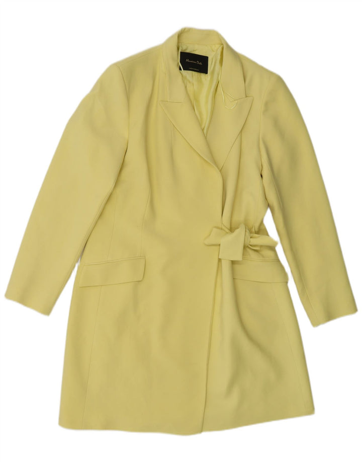 Płaszcz damski Massimo Dutti EU 42, duży, żółty, wiskoza