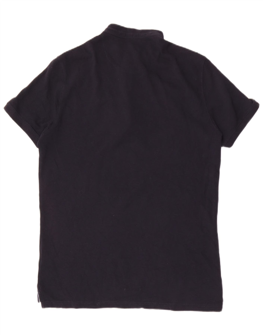 Męska koszulka polo MASSIMO DUTTI, średnia, granatowa, bawełniana