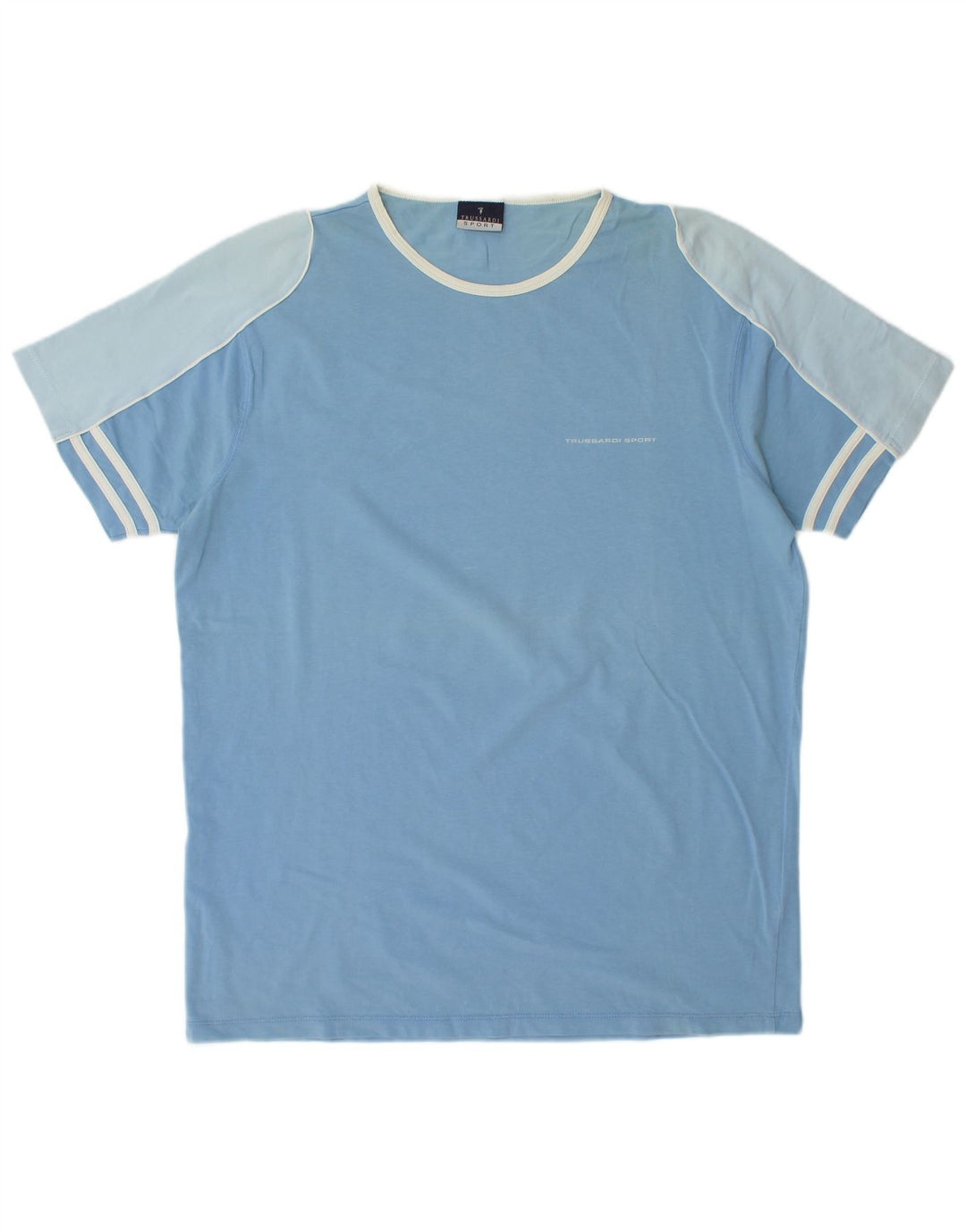T-shirt męski Trussardi, duży, niebieski
