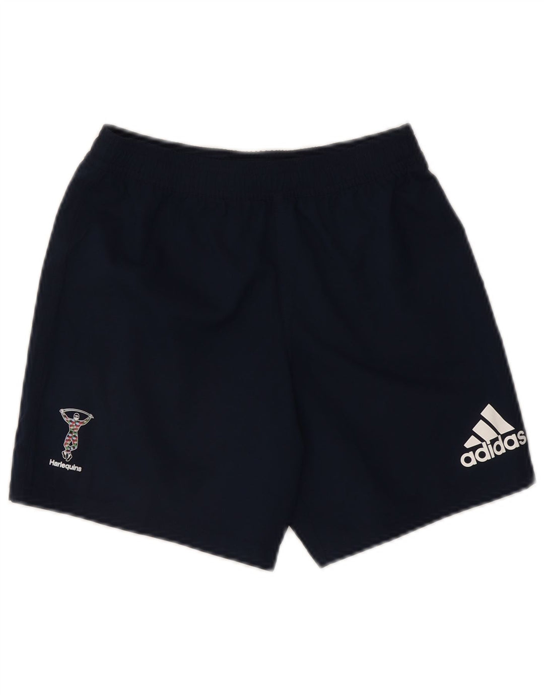 Męskie spodenki sportowe Adidas z grafiką, małe, granatowe, z poliestru