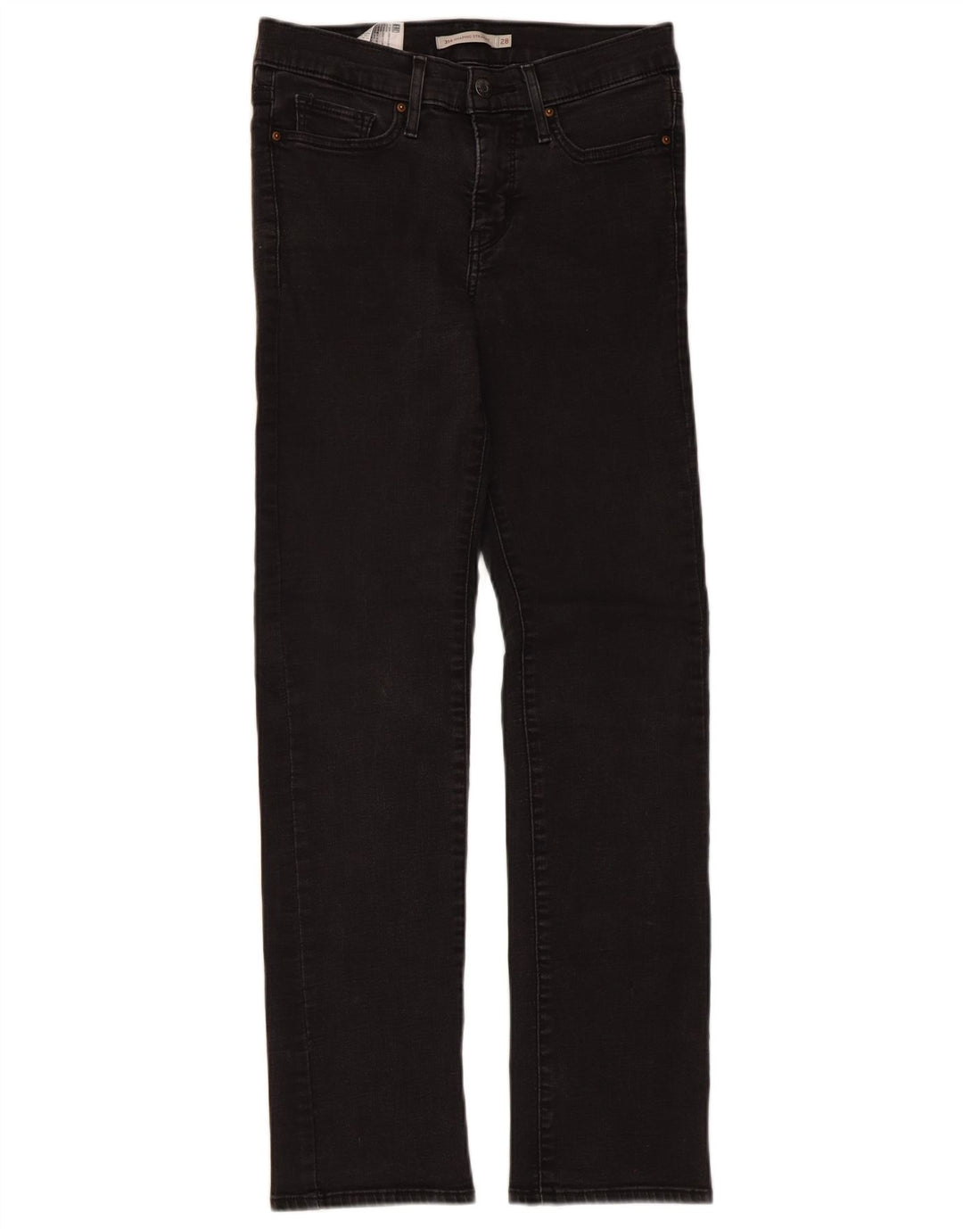 Damskie dżinsy Levi's 314 Shaping Straight W28 L30 Czarna bawełna