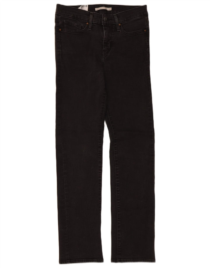 Damskie dżinsy Levi's 314 Shaping Straight W28 L30 Czarna bawełna