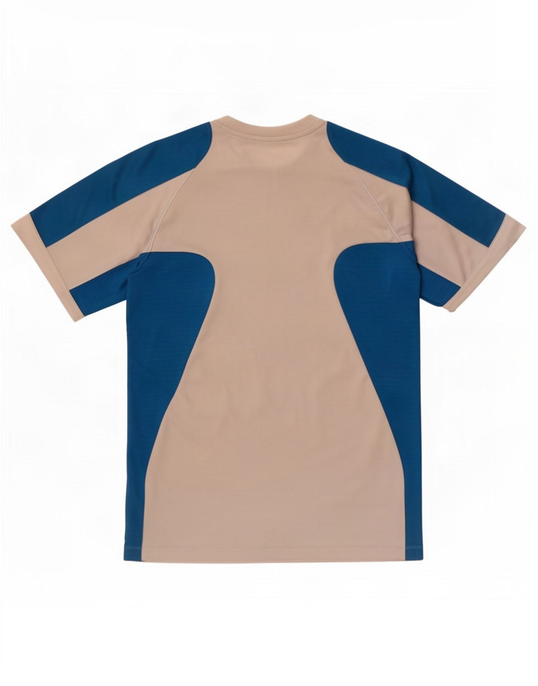 T-shirt męski Umbro Top, średni niebieski, poliester z blokami kolorów