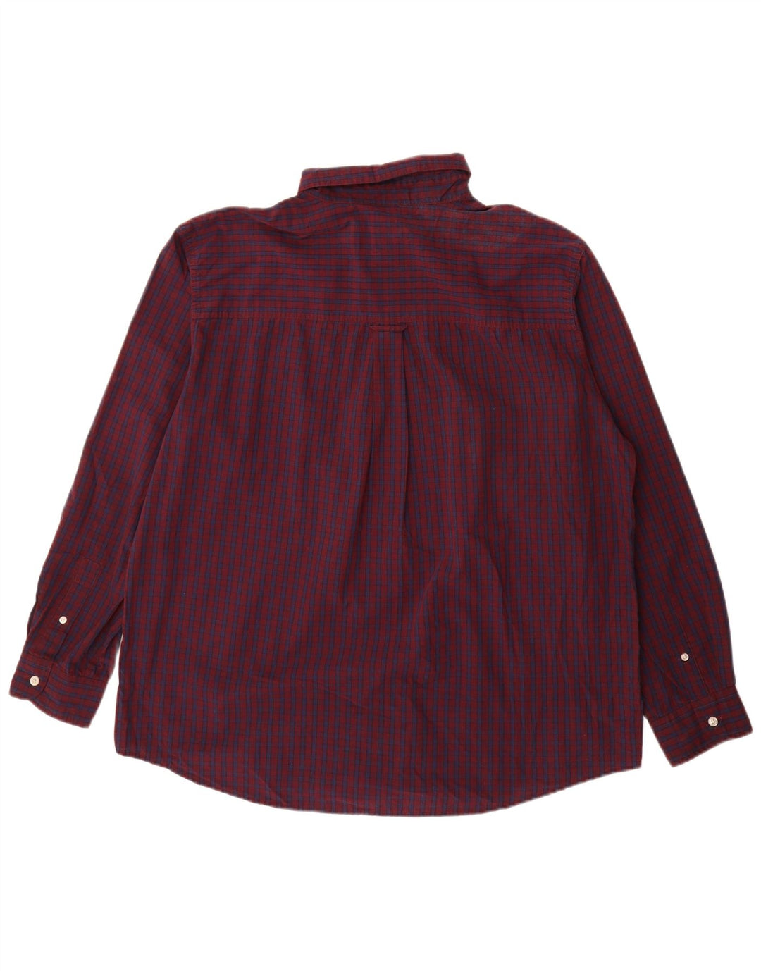 Koszula męska Chaps Easy Care XL, bawełniana w bordową kratkę