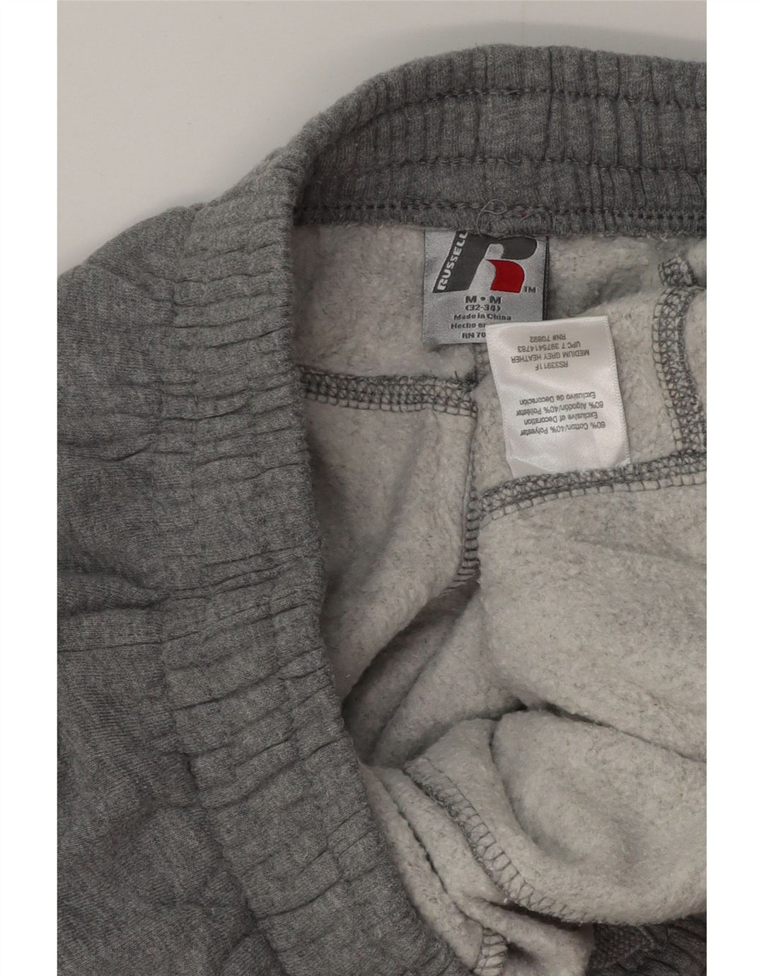 Męskie spodnie dresowe RUSSELL ATHLETIC, średnioszare, bawełniane