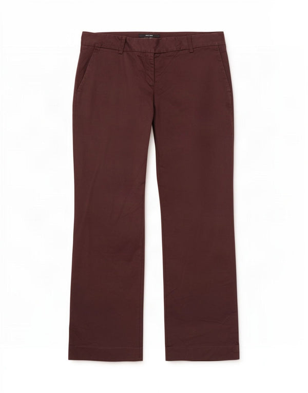 Damskie spodnie garniturowe Zara Bootcut EU 42 Large W32 L32 Brązowa bawełna