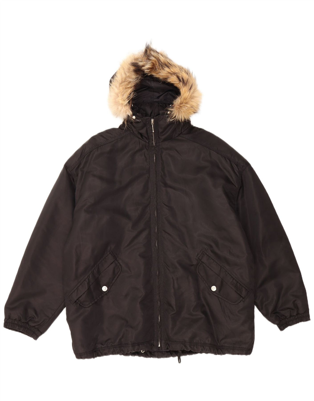 COLMAR Męska kurtka wiatrówka z kapturem UK 42 XL Czarny poliamid