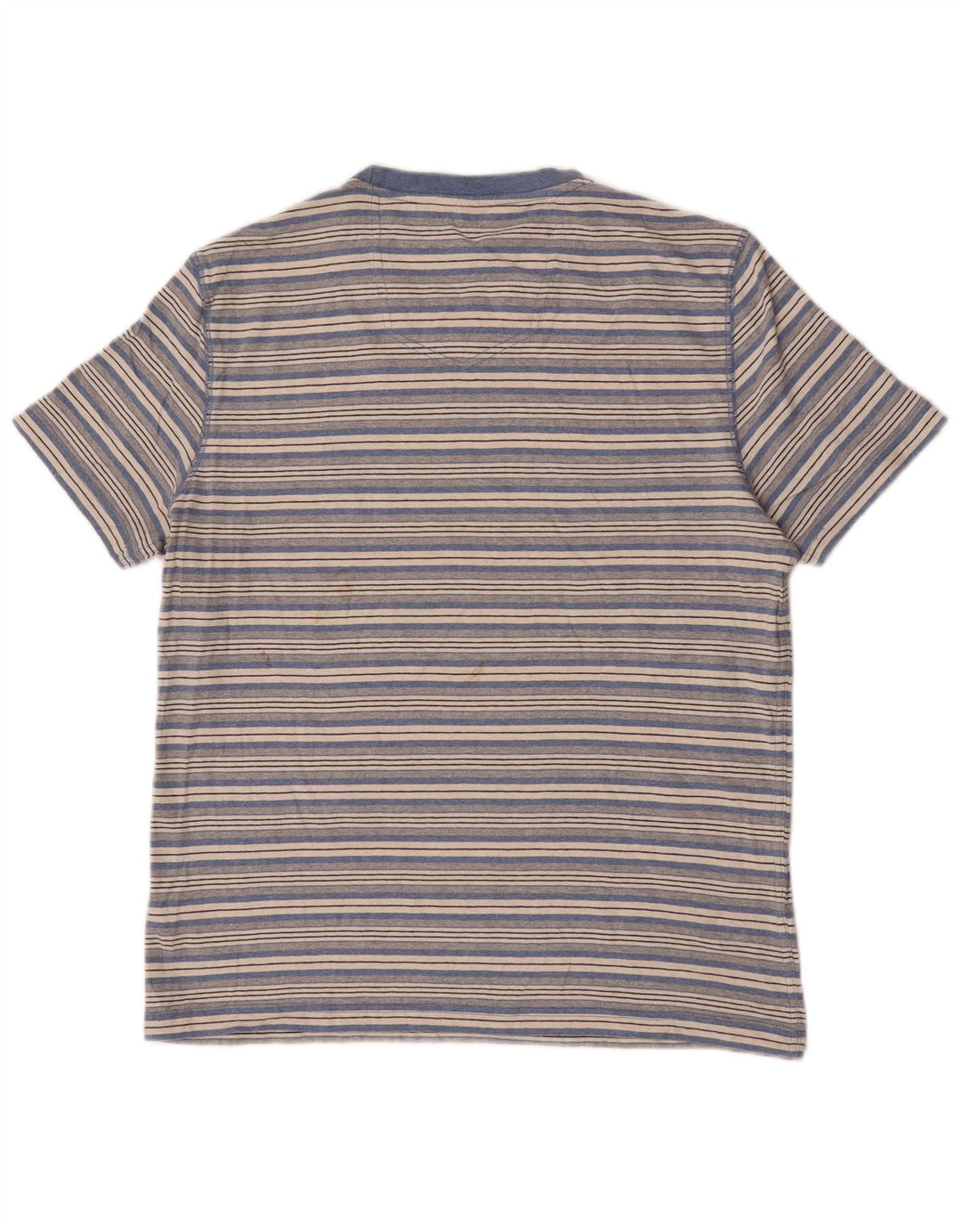 T-shirt męski Fat Face, duży, bawełniany w niebieskie paski