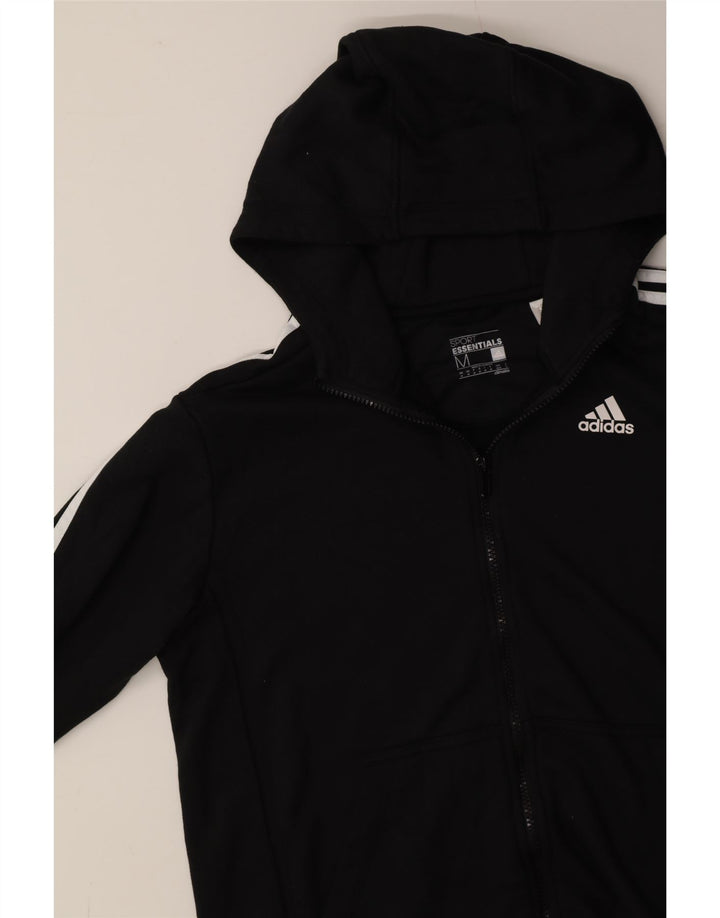 ADIDAS Mens Climalite Zip Hoodie Sweater Medium Black Polyester Vintage Adidas and Second-Hand Adidas from Messina Hembry 