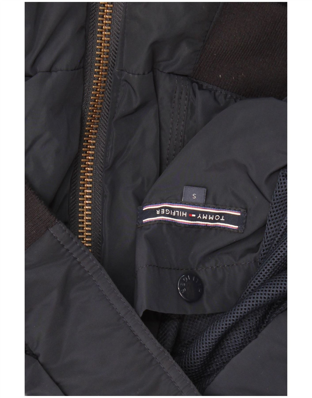 TOMMY HILFIGER Mens Bomber Jacket UK 36 Small Navy Blue