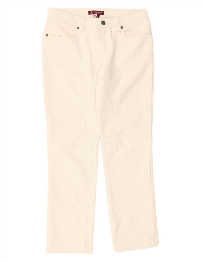 SIVIGLIA Womens Straight Jeans W27 L27 White Cotton