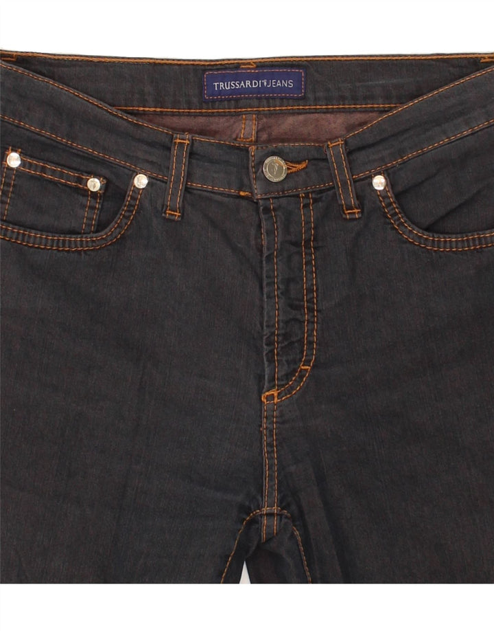 TRUSSARDI Womens Straight Jeans W29 L26  Navy Blue Cotton Vintage Trussardi and Second-Hand Trussardi from Messina Hembry 