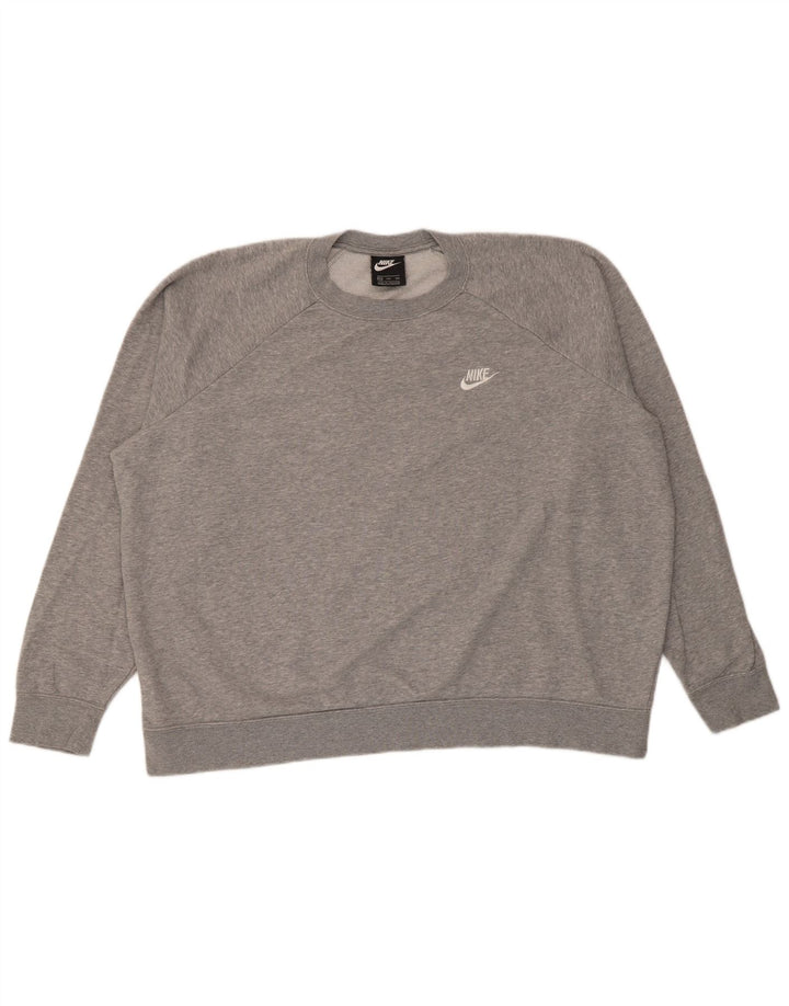 Damska bluza oversize Nike UK 20 2XL Szara, nakrapiana bawełna