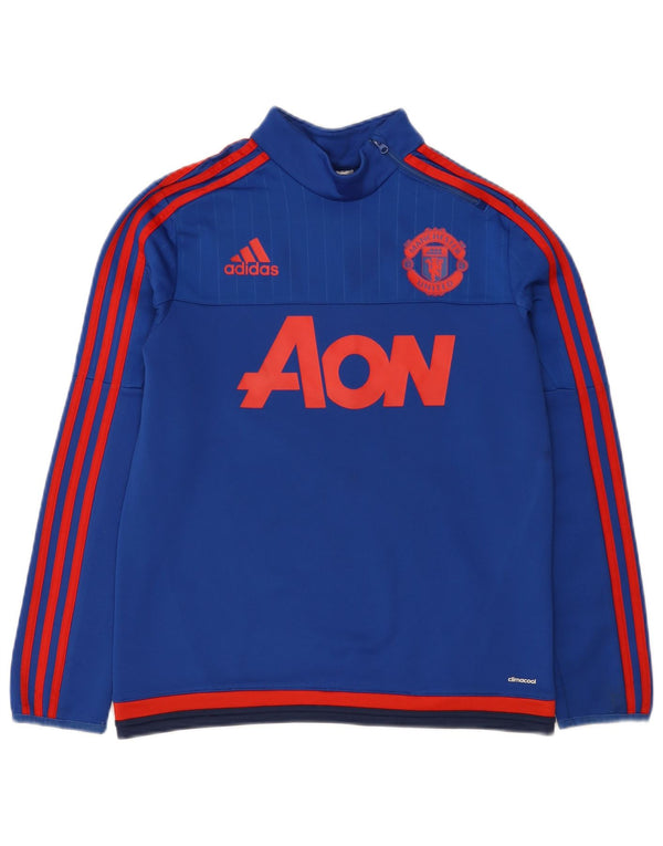 Chłopięca bluza Adidas Manchester United z grafiką 13-14 lat niebieska
