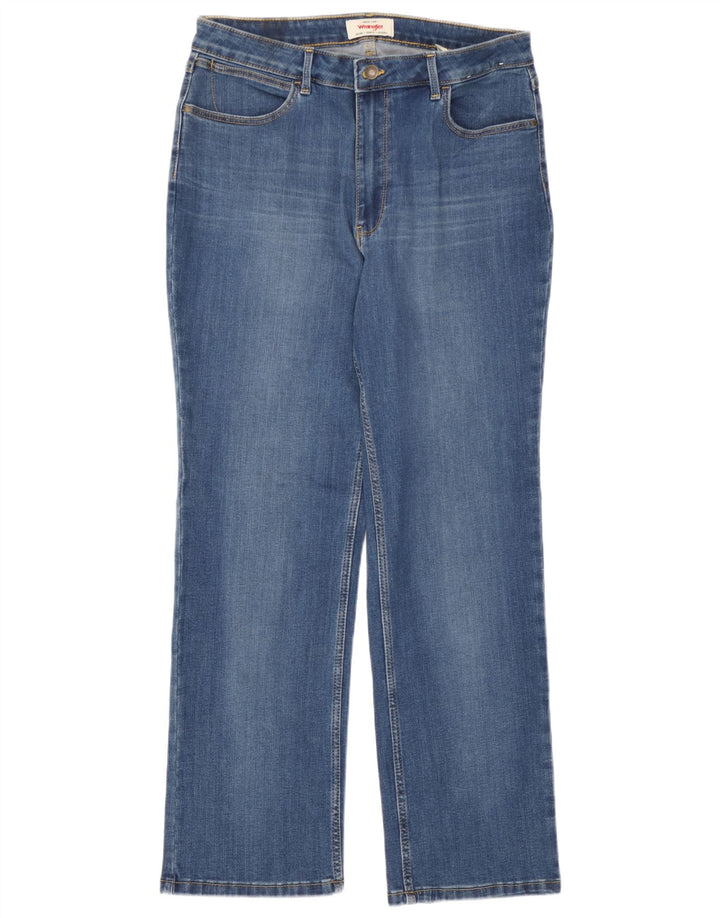 Damskie proste dżinsy Wrangler W32 L30 Niebieskie bawełniane